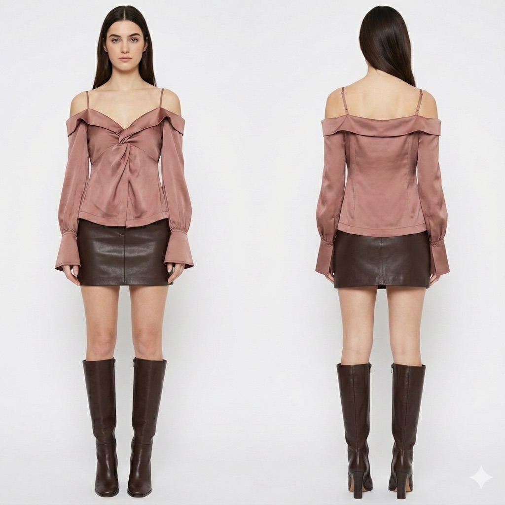 Jonathan Simkhai Off Shoulder Top Size 4 Nwot